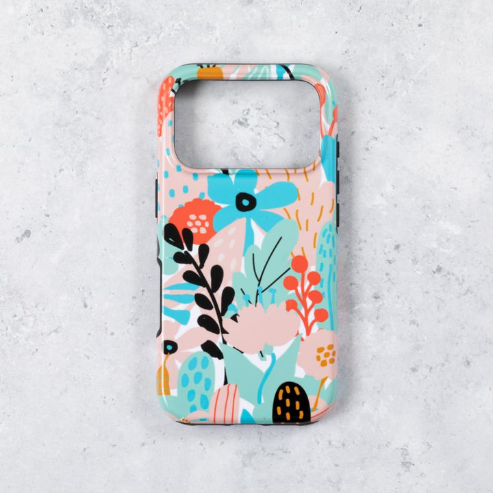 Retro Floral Tough Phone Case  iPhone 17 Pro Max