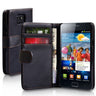 Yousave Accessories Samsung Galaxy S2 Leather-Effect Wallet Case - Black