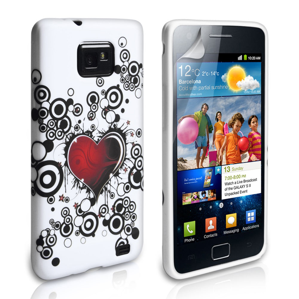 YouSave Accessories Samsung Galaxy S2 i9100 Love Heart Gel Case