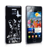 Yousave Accessories Samsung Galaxy S2 I9100 Butterfly IMD Hard Case - Black