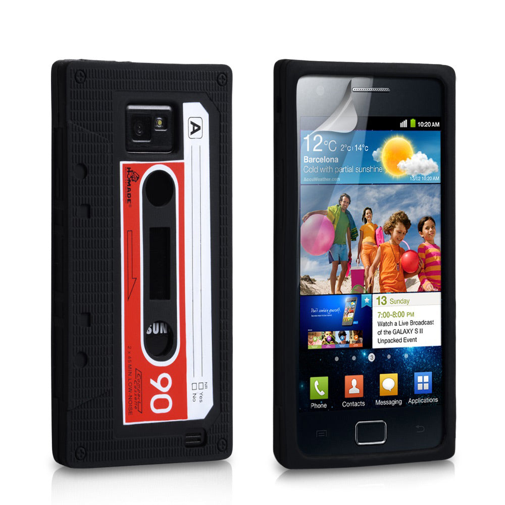 YouSave Samsung Galaxy S2 i9100 Retro Cassette Tape Gel Case