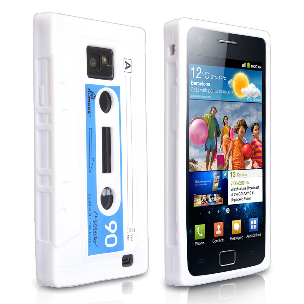 YouSave Accessories Samsung Galaxy S2 White Cassette Gel Case