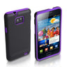 Yousave Accessories Samsung Galaxy S2 I9100 Mesh Combo Case - Purple