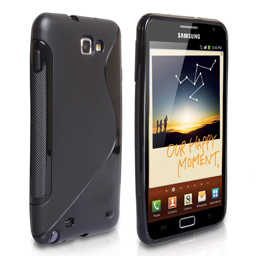 CaseFlex Samsung Galaxy Note S-Line Gel Case - Black
