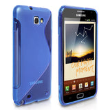 Caseflex Samsung Galaxy Note S-Line Gel Case - Blue