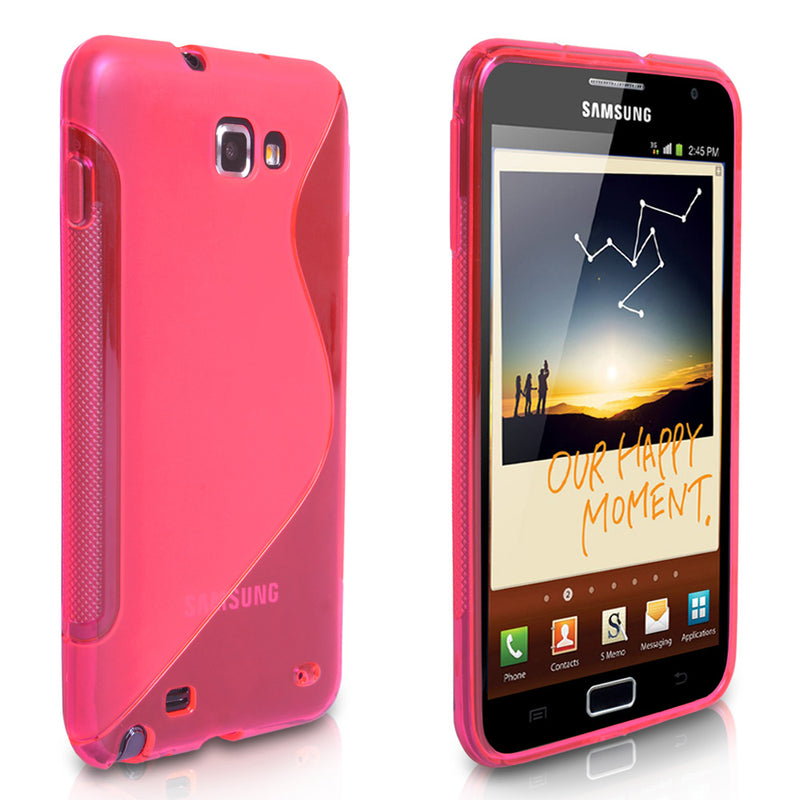 Caseflex Samsung Galaxy Note S-Line Gel Case - Pink