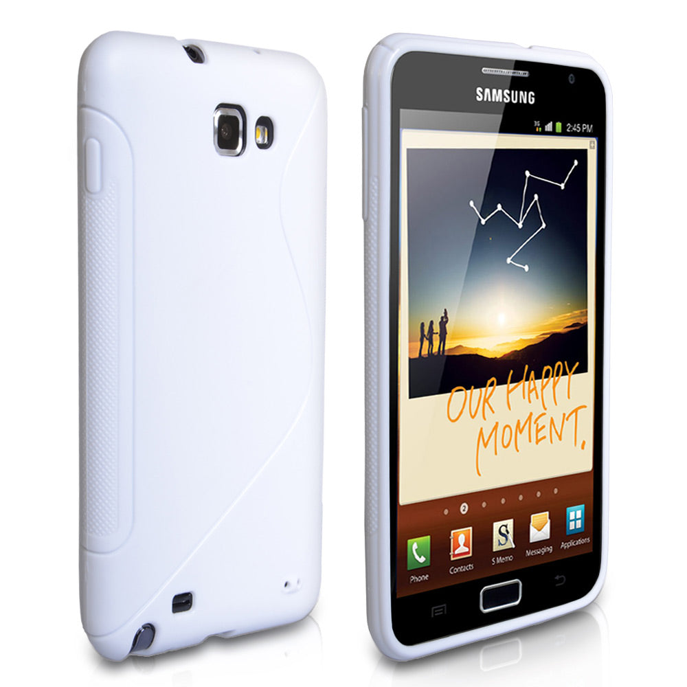 Caseflex Samsung Galaxy Note S-Line Gel Case - White