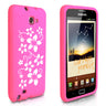 Yousave Accessories Samsung Galaxy Note Floral Gel Case - Pink