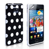 Yousave Accessories Samsung Galaxy S2 Polka Dot Gel Case - Black