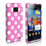 Yousave Accessories Samsung Galaxy S2 Polka Dot Gel Case - Baby Pink