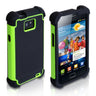 Yousave Accessories Samsung Galaxy S2 Dual Combo Grip Case - Black-Green