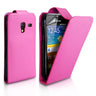 Yousave Accessories Samsung Galaxy Ace Plus Leather-Effect Flip Case - Pink
