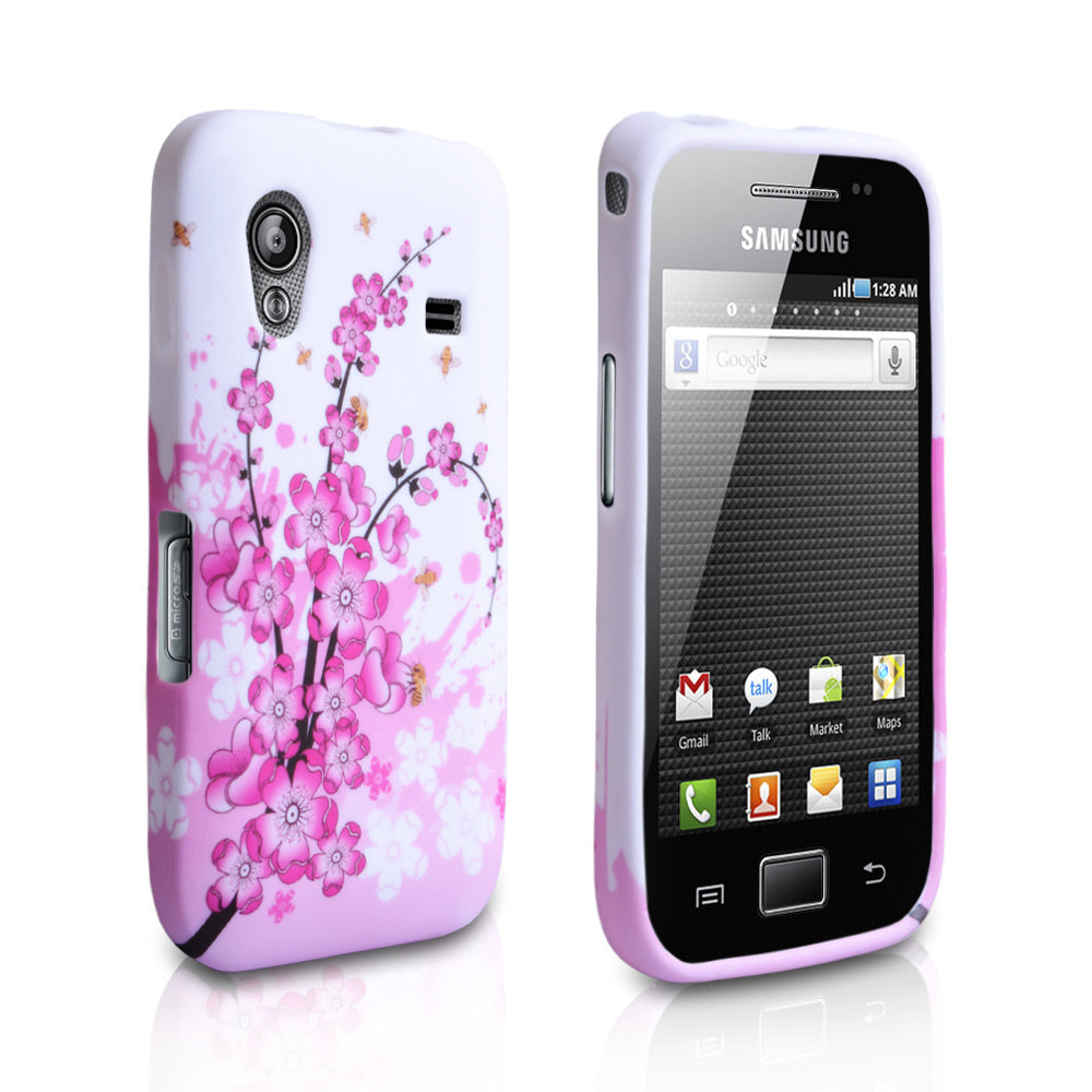 YouSave Accessories Samsung Galaxy Ace Floral Bee Silicone Gel Case