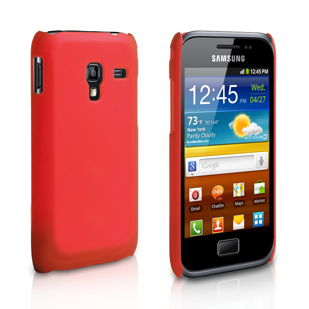 YouSave Samsung Galaxy Ace Plus Hard Back Hybrid Case - Red