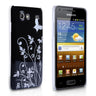 Yousave Accessories Samsung Galaxy S Advance Butterfly IMD Hard Case - Black