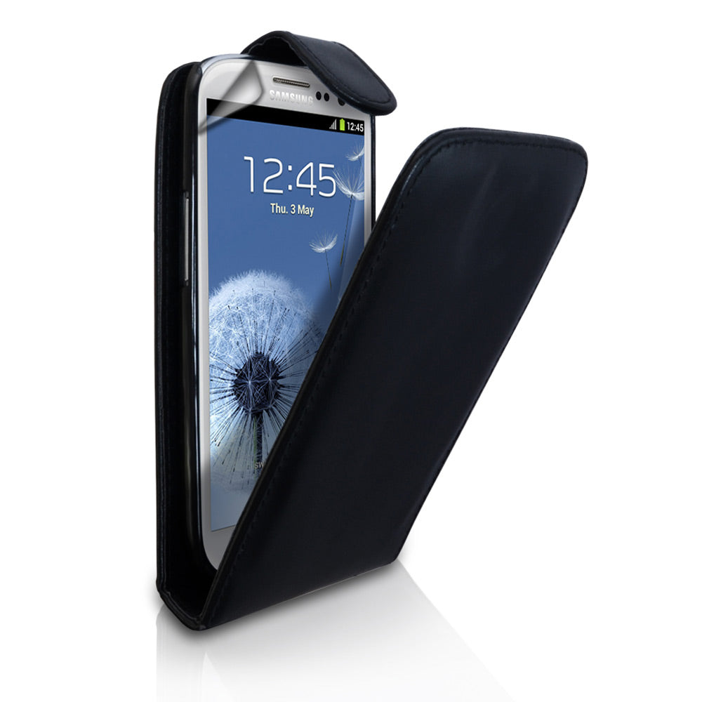 YouSave Accessories Samsung Galaxy S3 Leather Effect Flip Case - Black