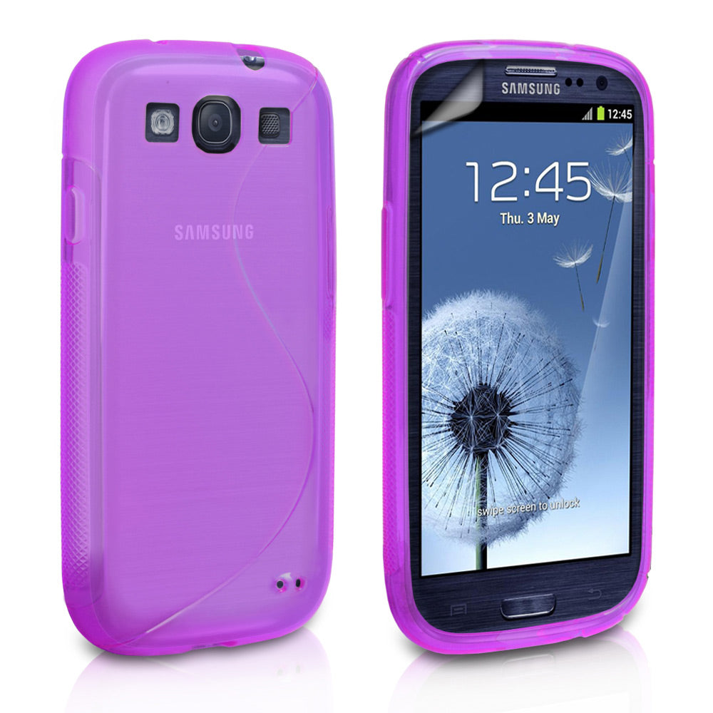 Caseflex Samsung Galaxy S3 S-Line Gel Case - Purple