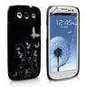 Yousave Accessories Samsung Galaxy S3 Butterfly IMD Hard Case - Black
