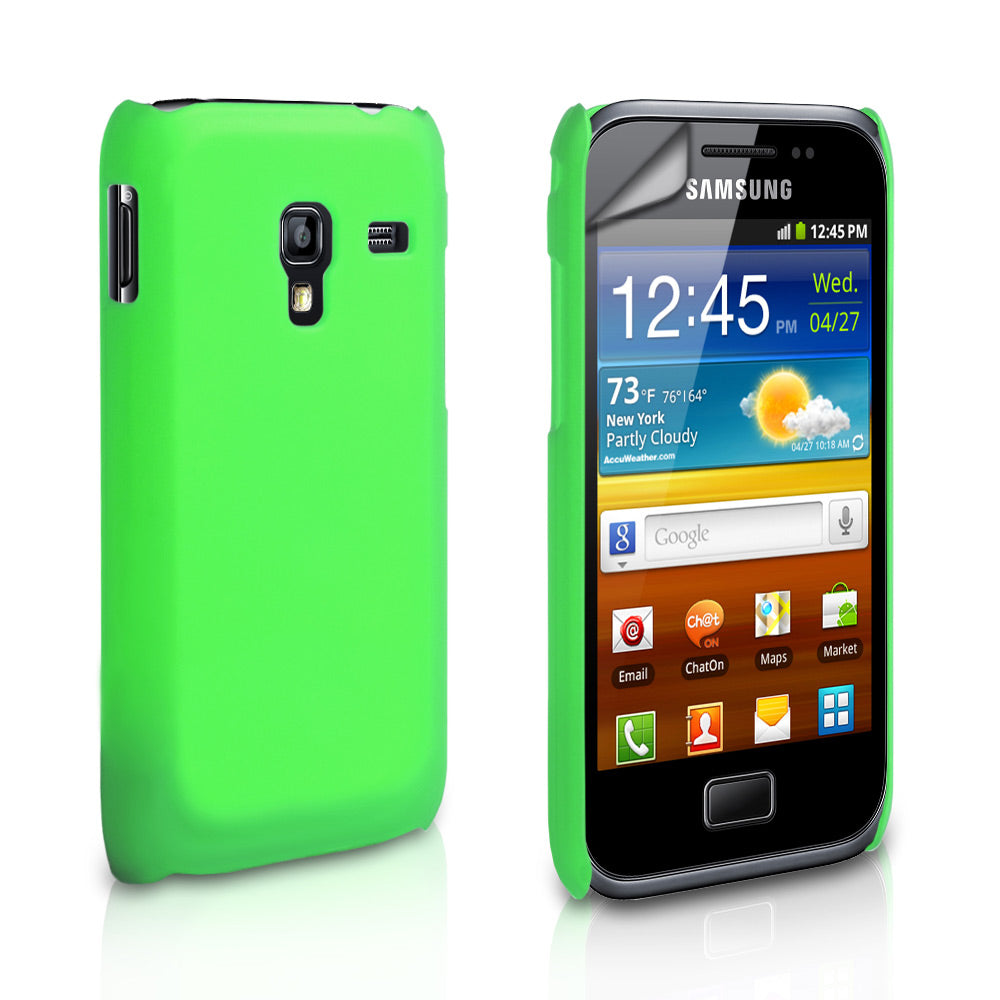 YouSave Accessories Samsung Galaxy Ace Plus Hard Hybrid Case - Green