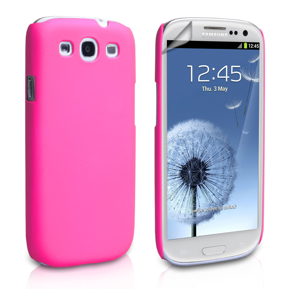 YouSave Accessories Samsung Galaxy S3 Hard Hybrid Case - Pink