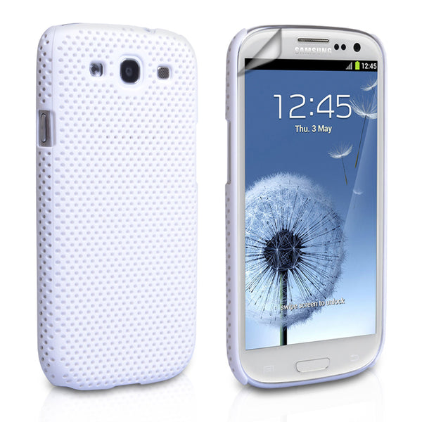 YouSave Accessories Samsung Galaxy S3 Mesh Hard Case - White