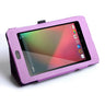 Caseflex Nexus 7 Textured Leather-Effect Stand Case - Purple