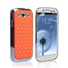 Yousave Accessories Samsung Galaxy S3 Jewel Hard Case Chrome-Orange