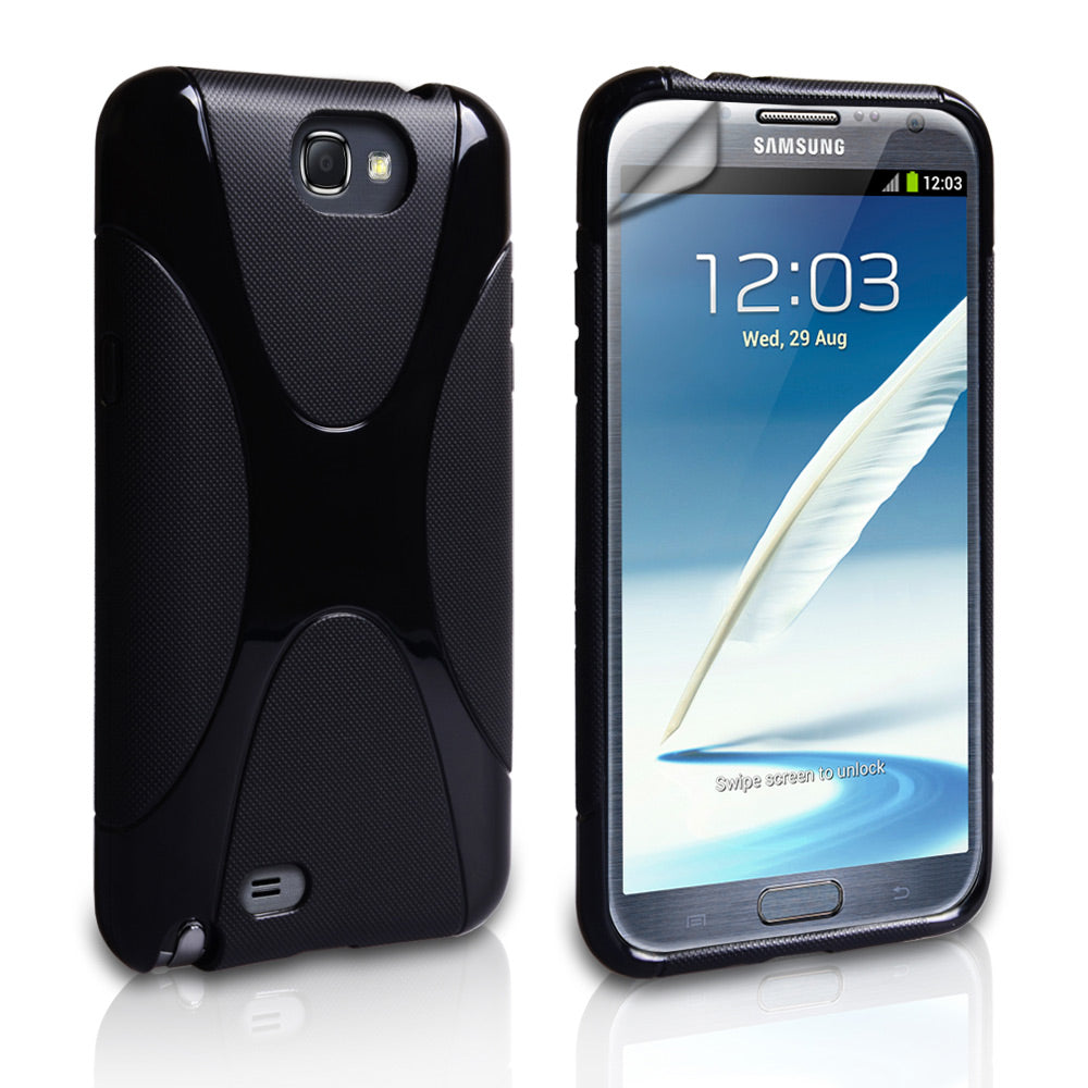 YouSave Accessories Samsung Galaxy Note 2 X-Line Case - Black