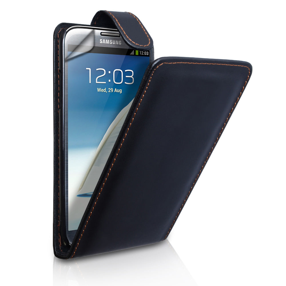 YouSave Samsung Galaxy Note 2 Leather Effect Flip Case - Black