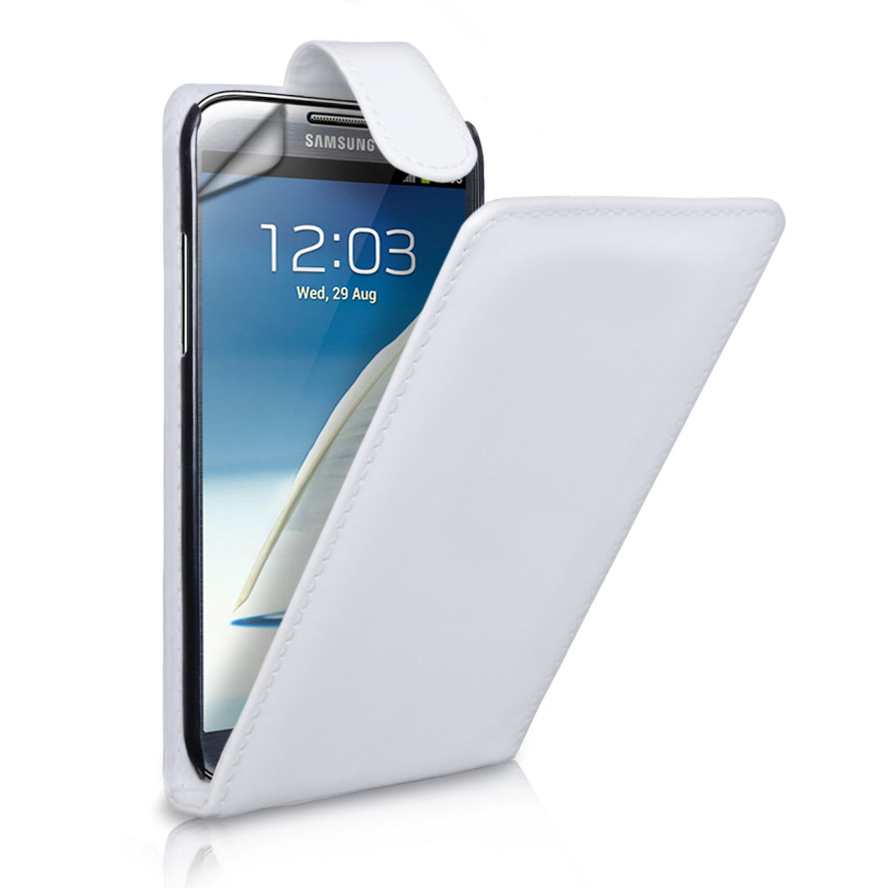 YouSave Samsung Galaxy Note 2 Leather Effect Flip Case - White