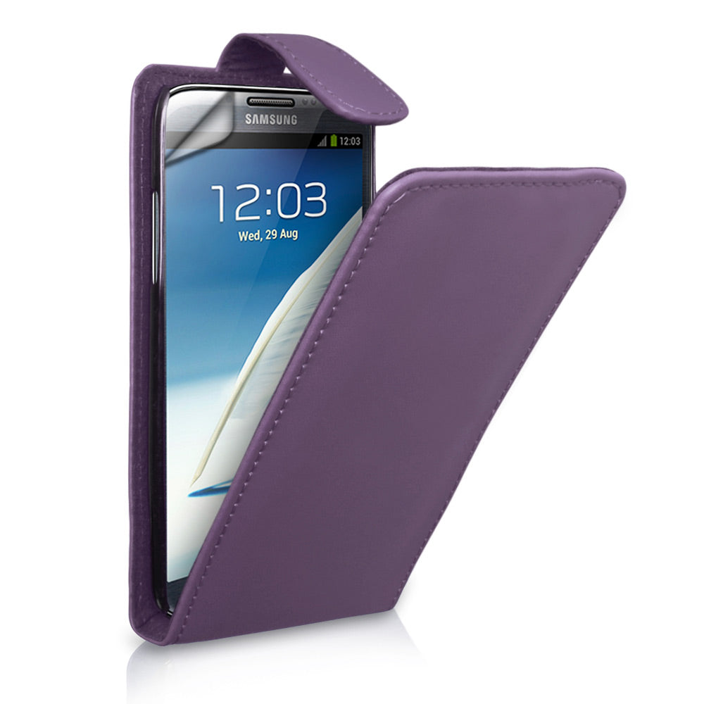 YouSave Samsung Galaxy Note 2 Purple Leather Effect Flip Case