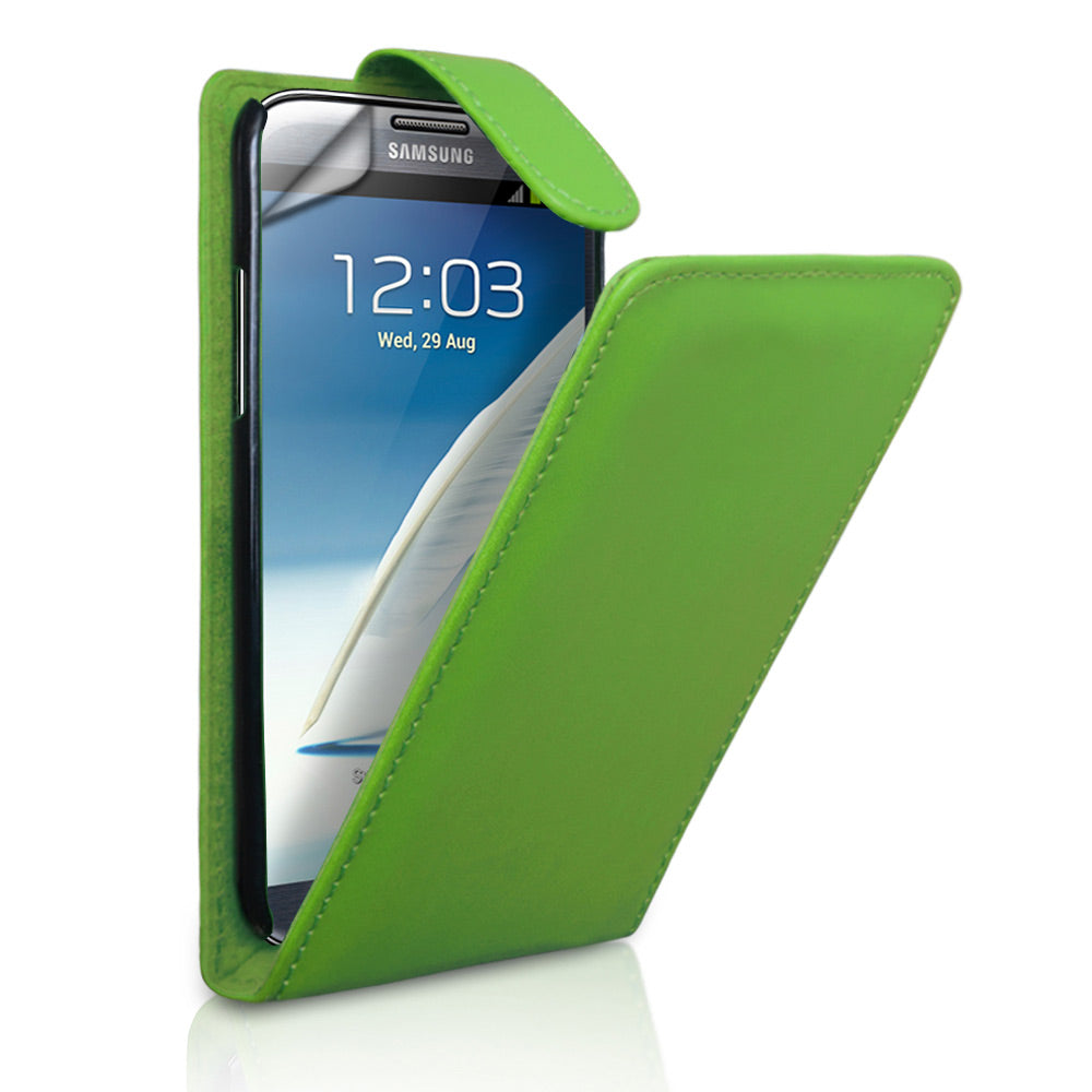YouSave Samsung Galaxy Note 2 Green Leather Effect Flip Case