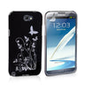 Yousave Accessories Samsung Galaxy Note 2 Butterfly IMD Case Black