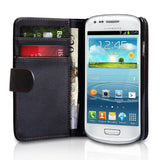 YouSave Samsung Galaxy S3 Mini Leather Effect Wallet Case -  Black