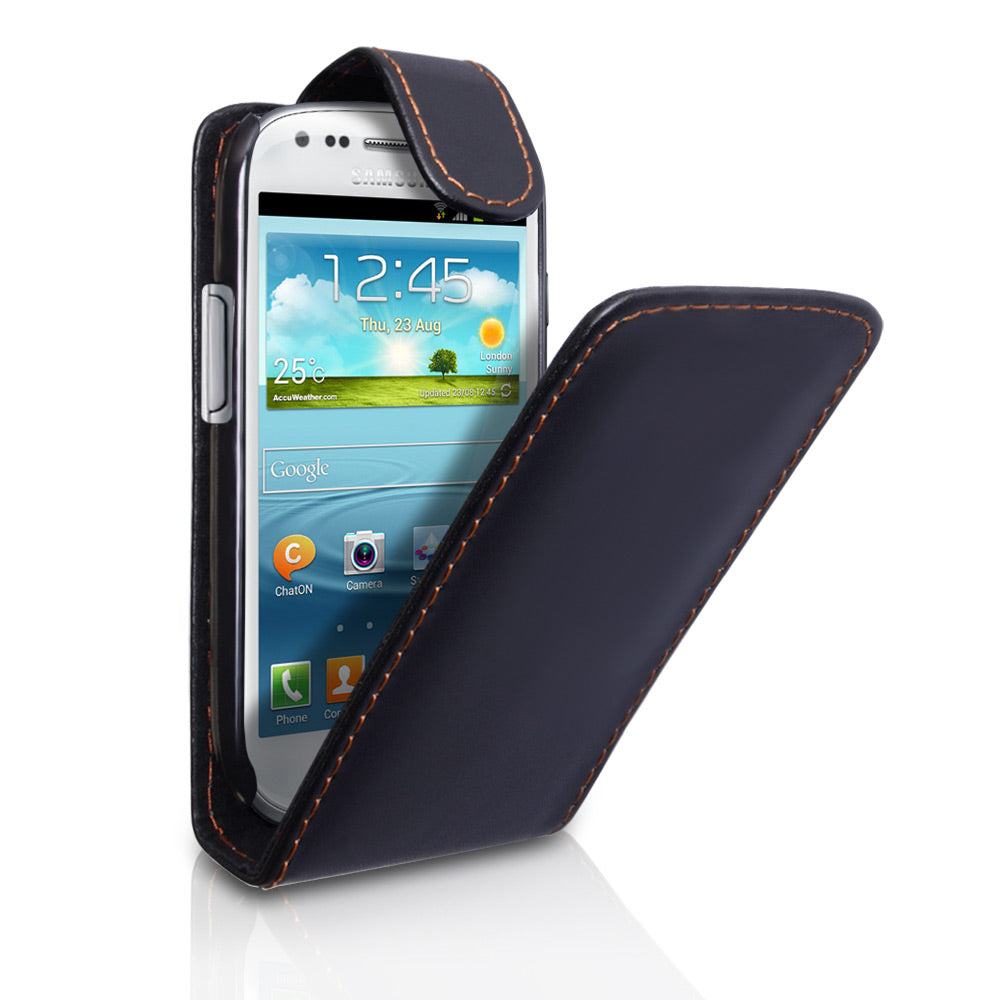 YouSave Samsung Galaxy S3 Mini Leather Effect Flip Case - Black