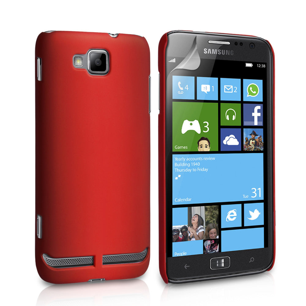 YouSave Accessories Samsung Ativ S Red Hard Hybrid Case
