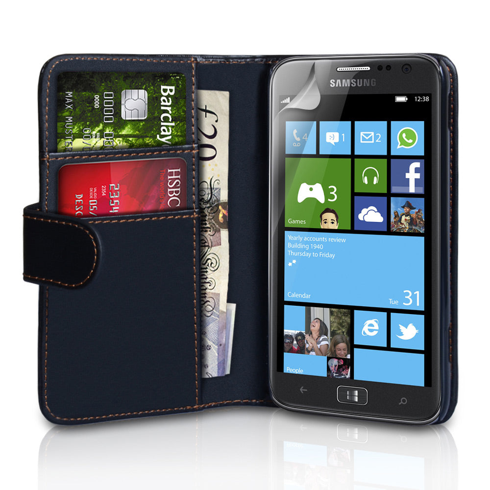 YouSave Accessories Samsung Ativ S Black Leather Effect Wallet Case