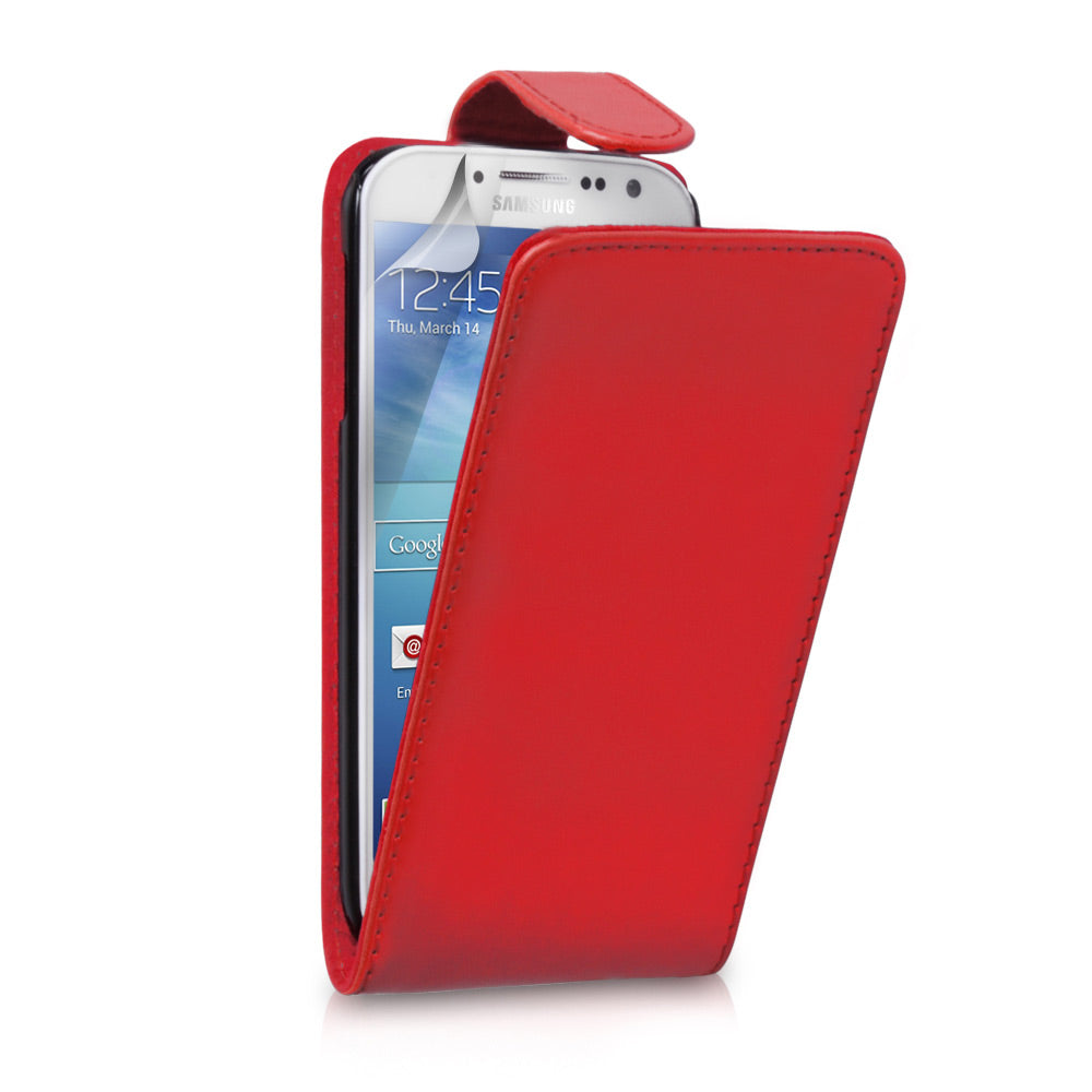 YouSave Accessories Samsung Galaxy S4 Leather Effect Flip Case - Red