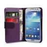 Yousave Samsung Galaxy S4 Leather Effect Wallet Case - Purple