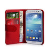 Yousave Accessories Samsung Galaxy S4 Leather-Effect Wallet Case - Red