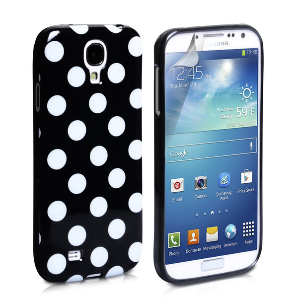 YouSave Accessories Samsung Galaxy S4 Polka Dot Case - Black