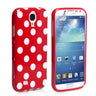 Yousave Samsung Galaxy S4 Polka Dot Silicone Gel Case - Red