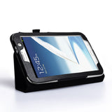 Caseflex Samsung Galaxy Note 8 Textured Faux Leather Stand Case Black