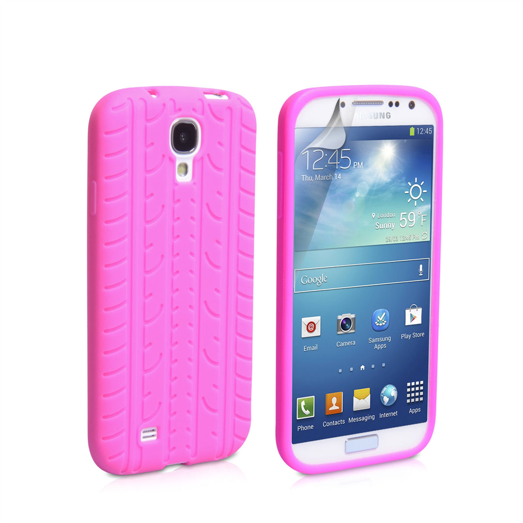 YouSave Accessories Samsung Galaxy S4 Tyre Gel Case - Hot Pink
