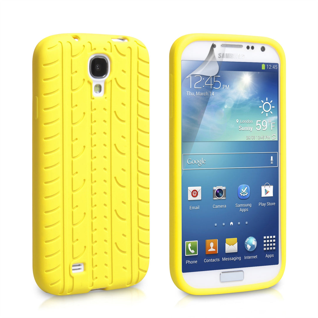 YouSave Accessories Samsung Galaxy S4 White Tyre Gel Case