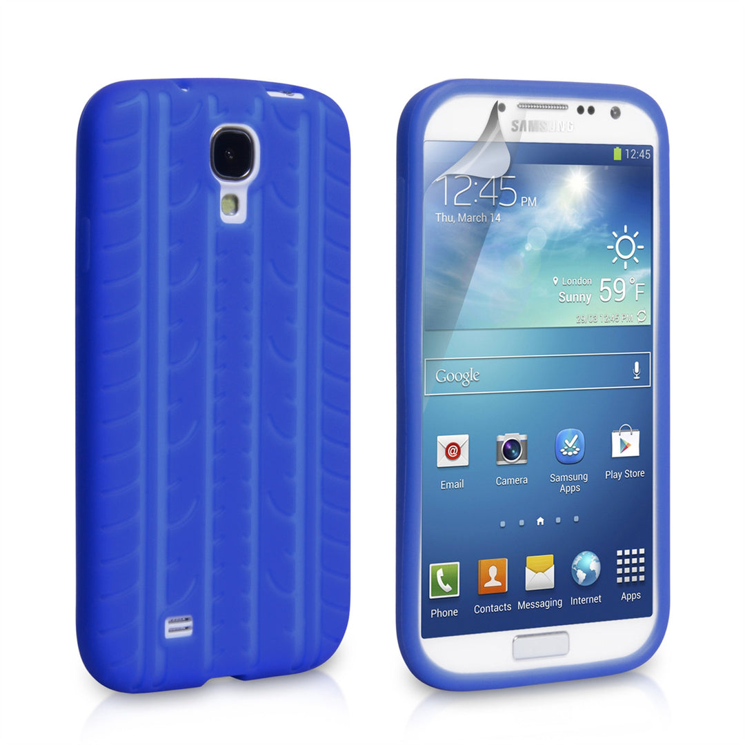 YouSave Accessories Samsung Galaxy S4 Tyre Gel Case - Blue 