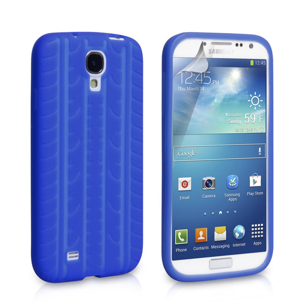 YouSave Accessories Samsung Galaxy S4 Tyre Gel Case - Blue 