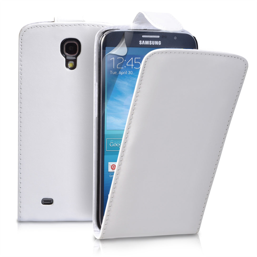 YouSave Samsung Galaxy Mega 6.3 White Leather Effect Flip Case