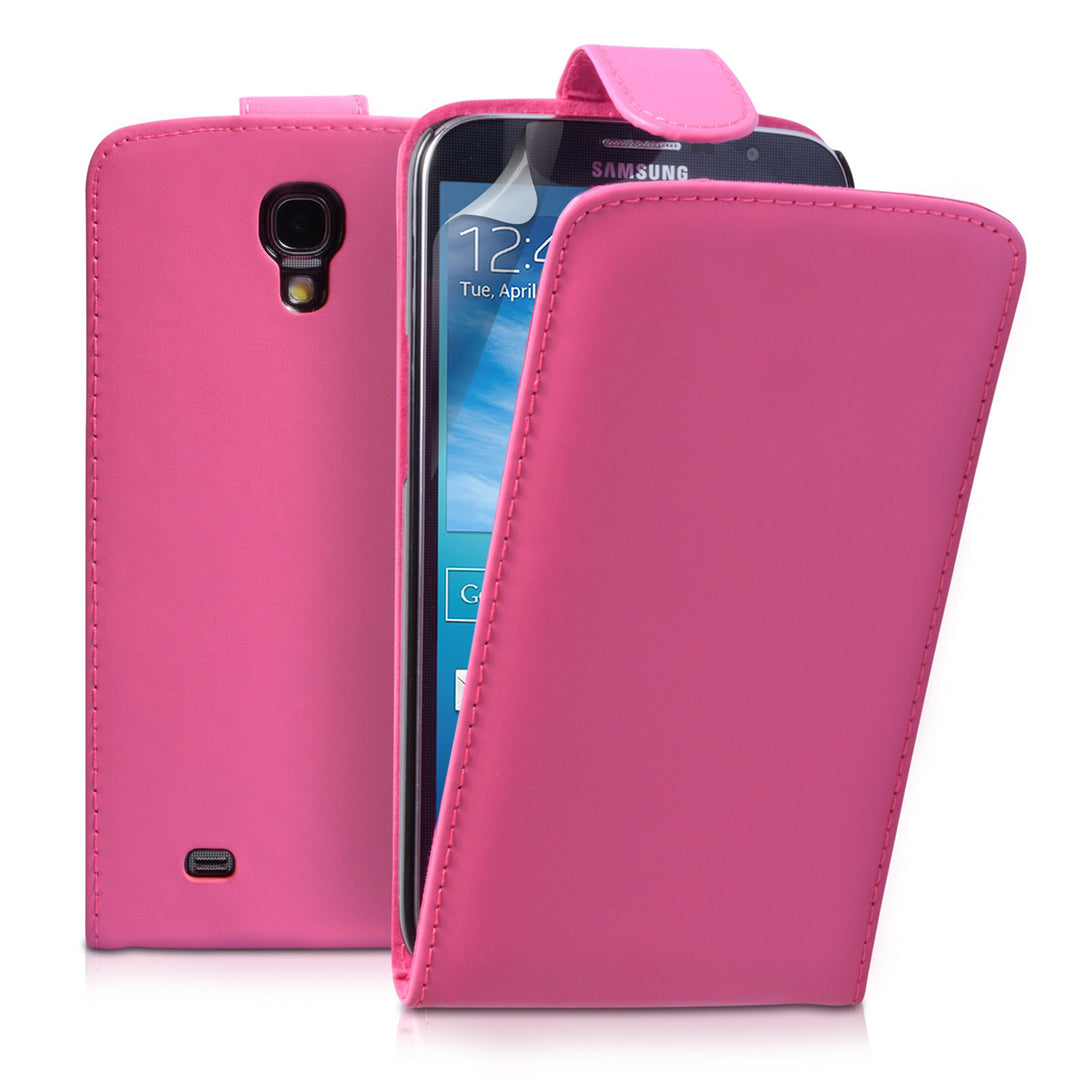 YouSave Samsung Galaxy Mega 6.3 Leather Effect Flip Case - Hot Pink