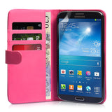 YouSave Samsung Galaxy Mega 6.3 Leather Effect Wallet Case - Hot Pink